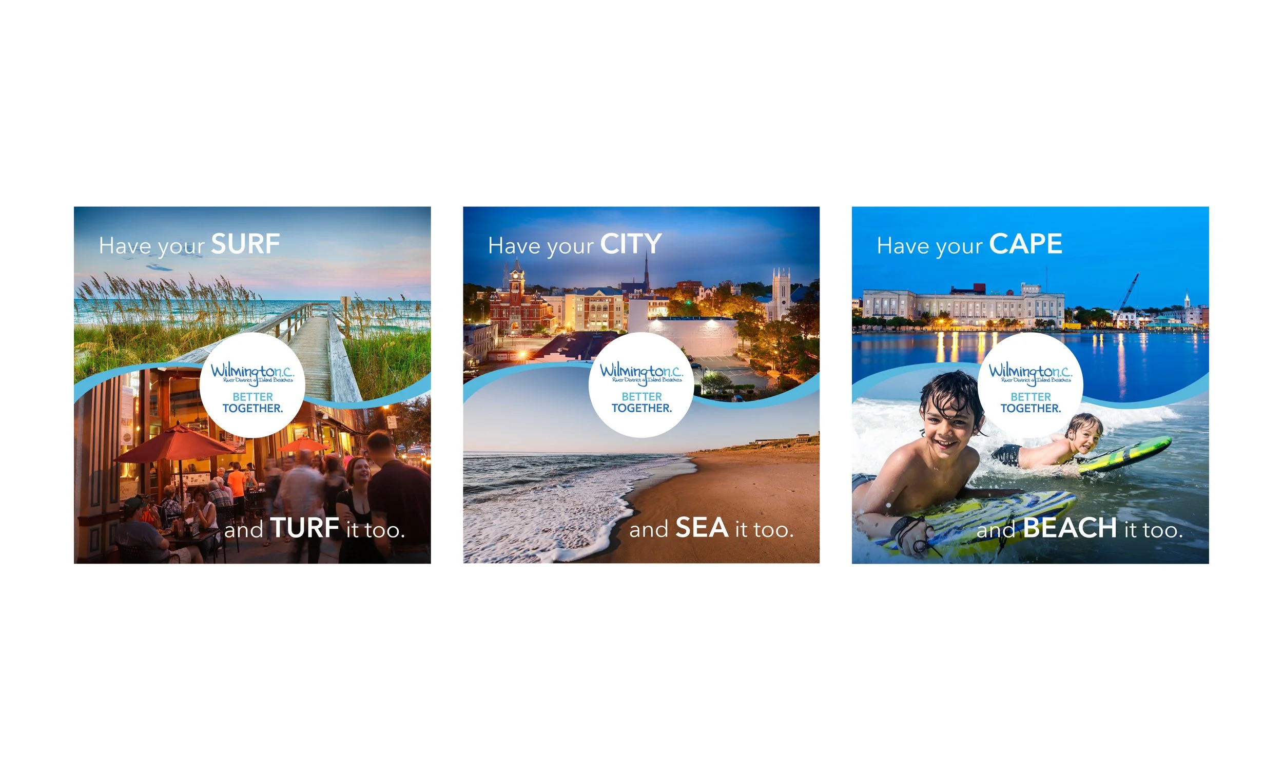 Instagram designs for a tourism campaign proposal
