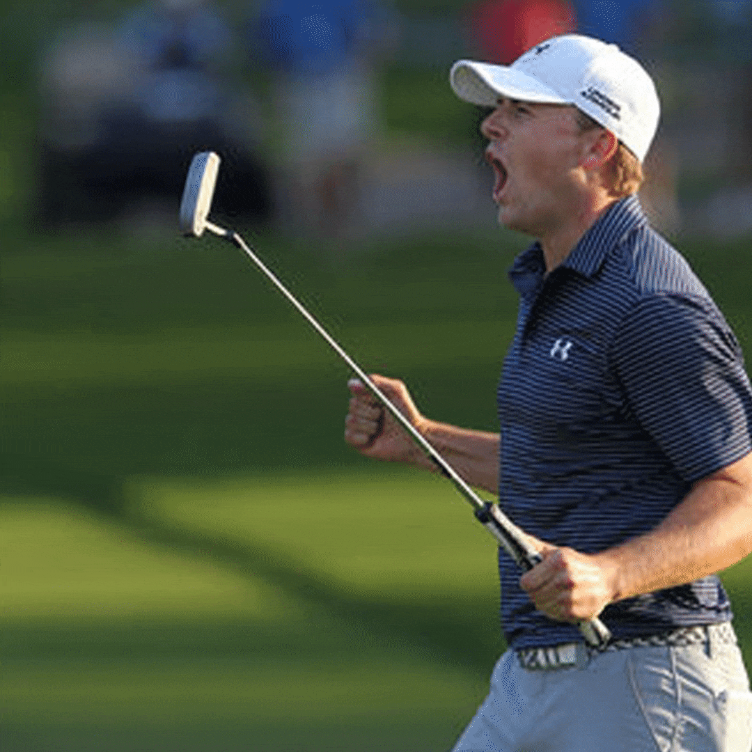 Jordan Spieth social media post for SuperStroke.