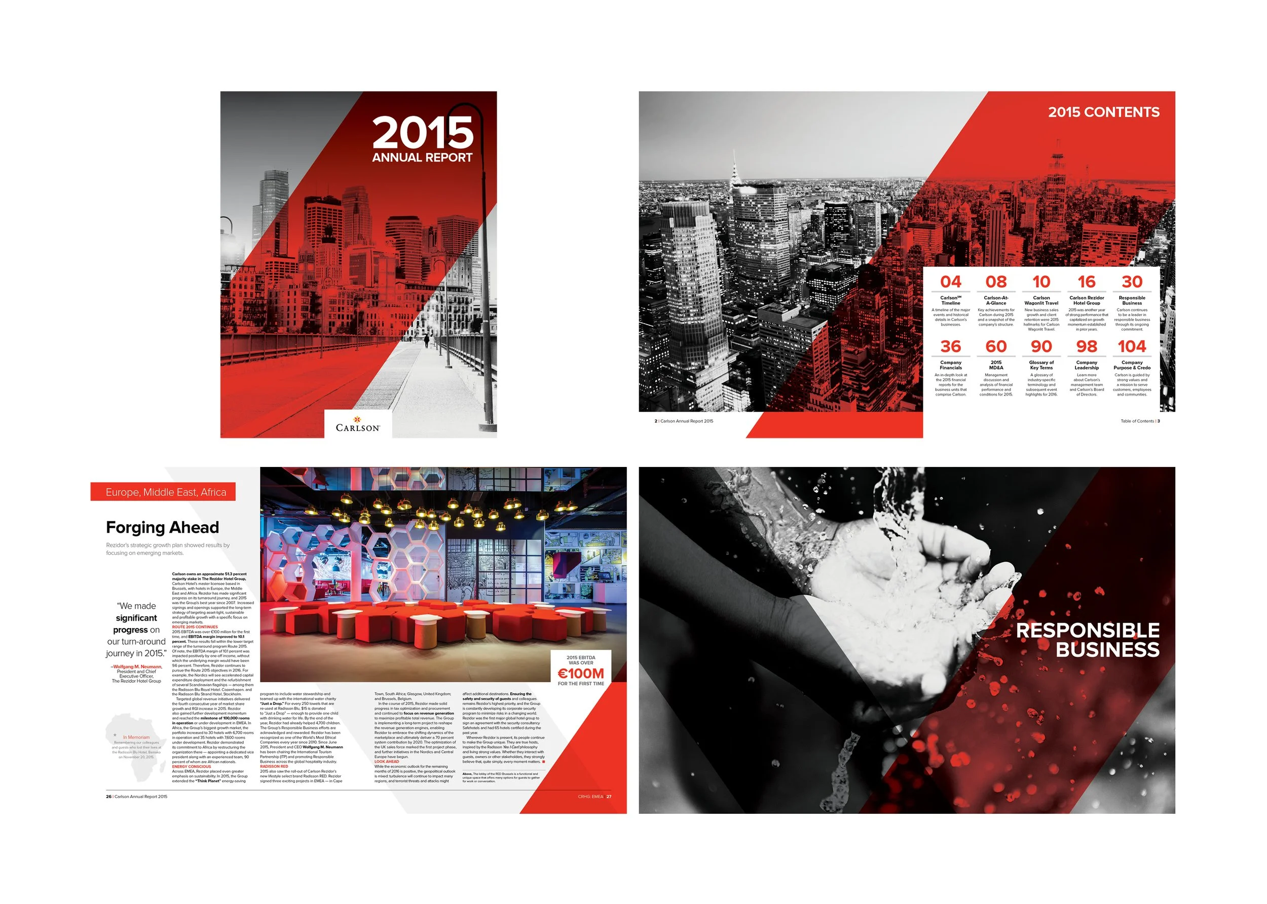 Design for Entire Carlson-Rezidor Hotel Group Annual Report