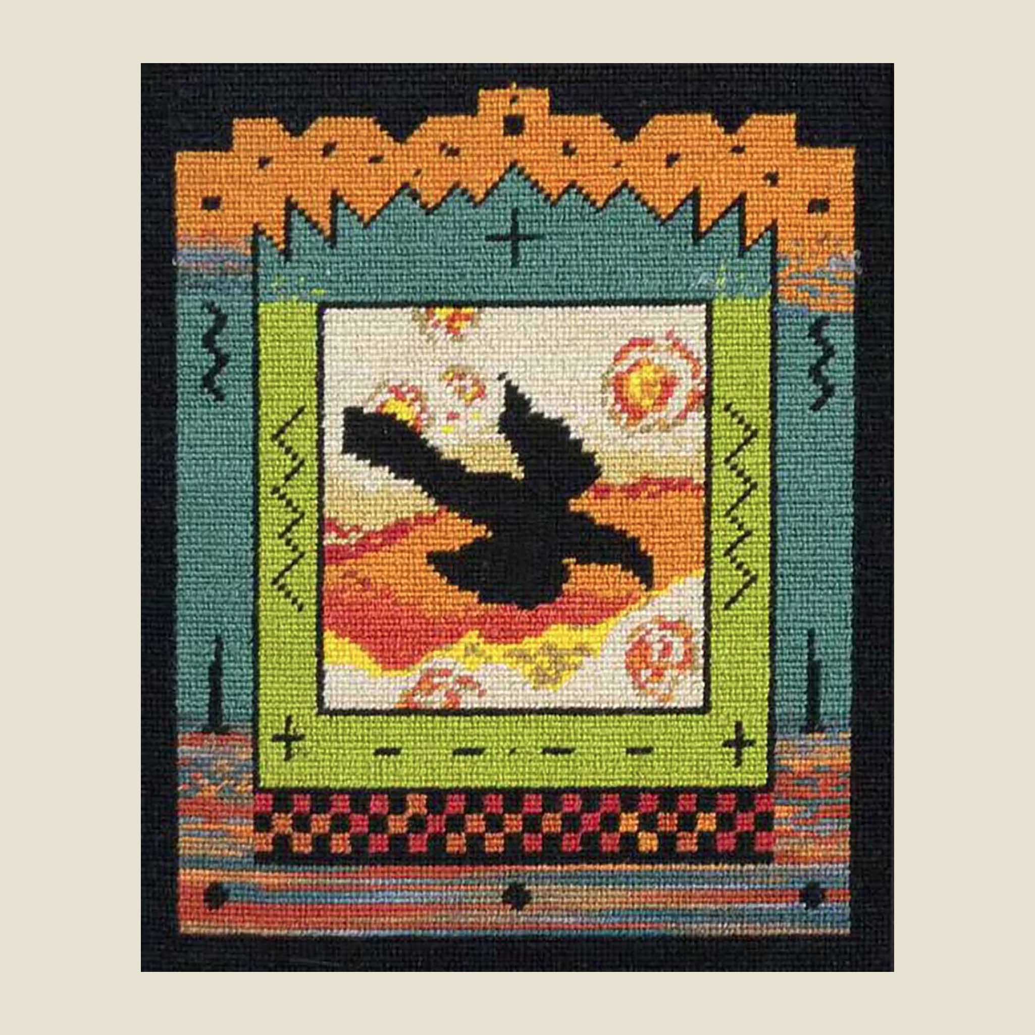   RAVEN   Petitpoint  8" x 6.5"       