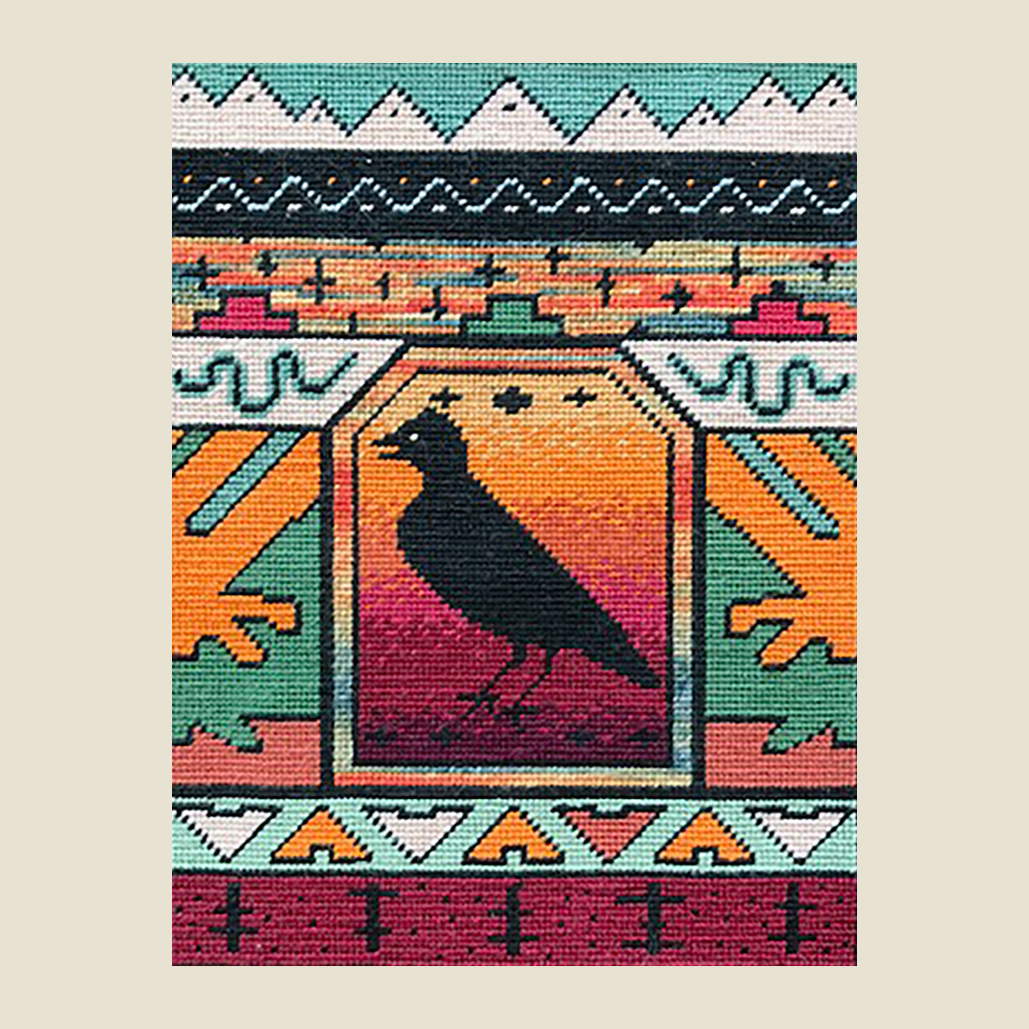   TROPICAL BIRD   Petitpoint  8" x 6"       