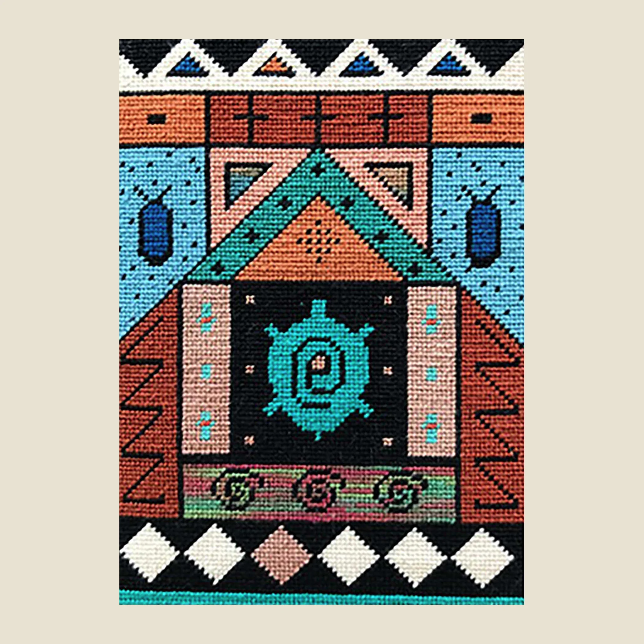 TURQUOISE TURTLE Petitpoint 7"x 5.25"