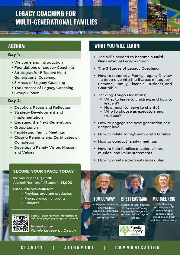 Events — legacybydesign