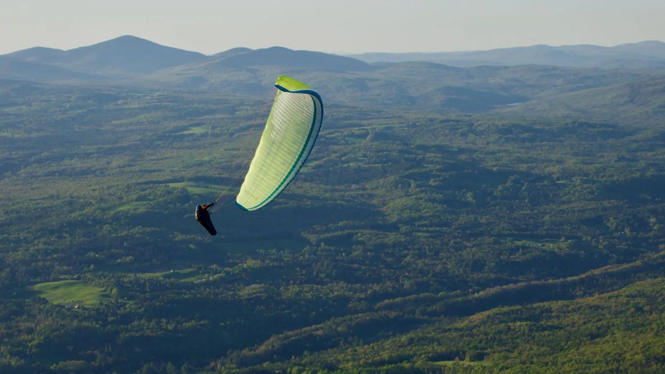 The author, Calef, playing around in front of launch at Burke Mt., Vermont. Photo by Ryan Dunn.