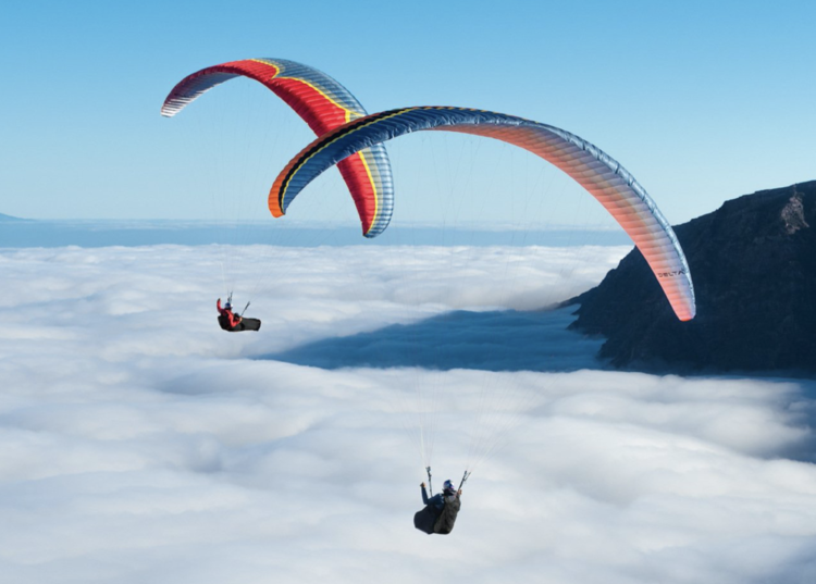 GLEITSCHIRM CROSSING II Paraglide Paragliding  Kapuzen-Sweat-Shirt S-XXL