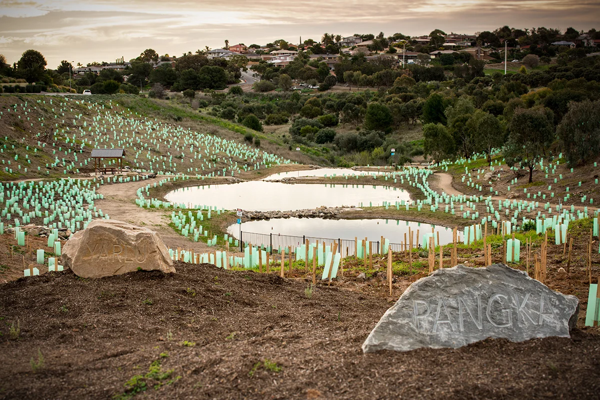 Identification and design of stormwater harvesting opportunities for reuse from precinct level to catchment level including achievable water quality improvements.