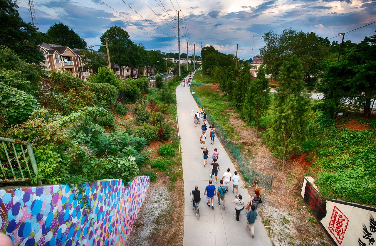 The Atlanta Beltline - connecting 45 neighbourhoods. Photo credit: www.georgiastatesignal.com