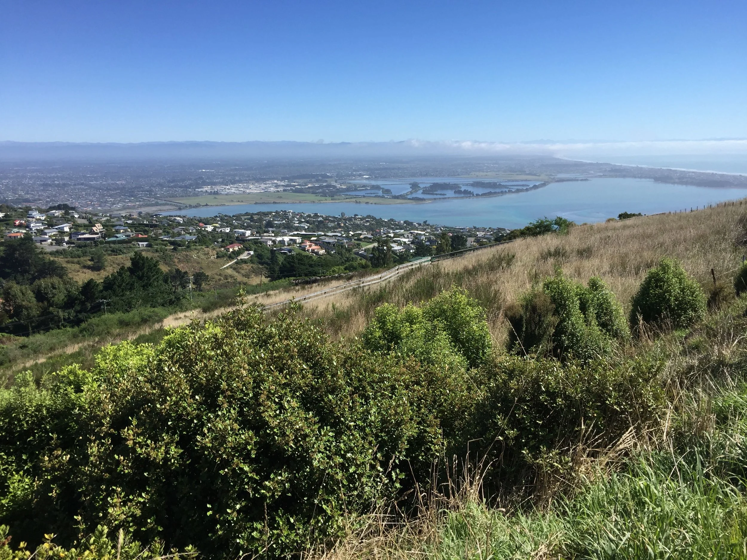 Another of Gill's shots - this one taken from Mount Pleasant looking across Christchurch.