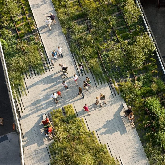 New York's renowned Highline through the Chelsea area.