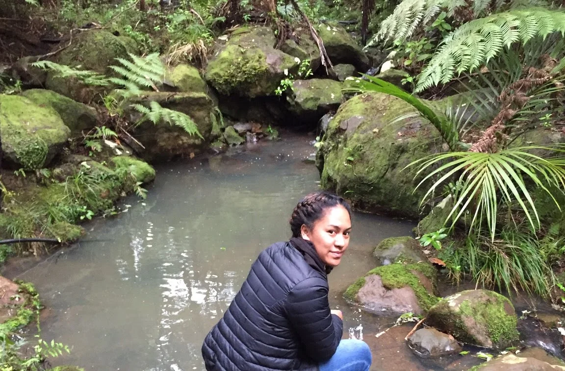 At Takou stream in Northland.