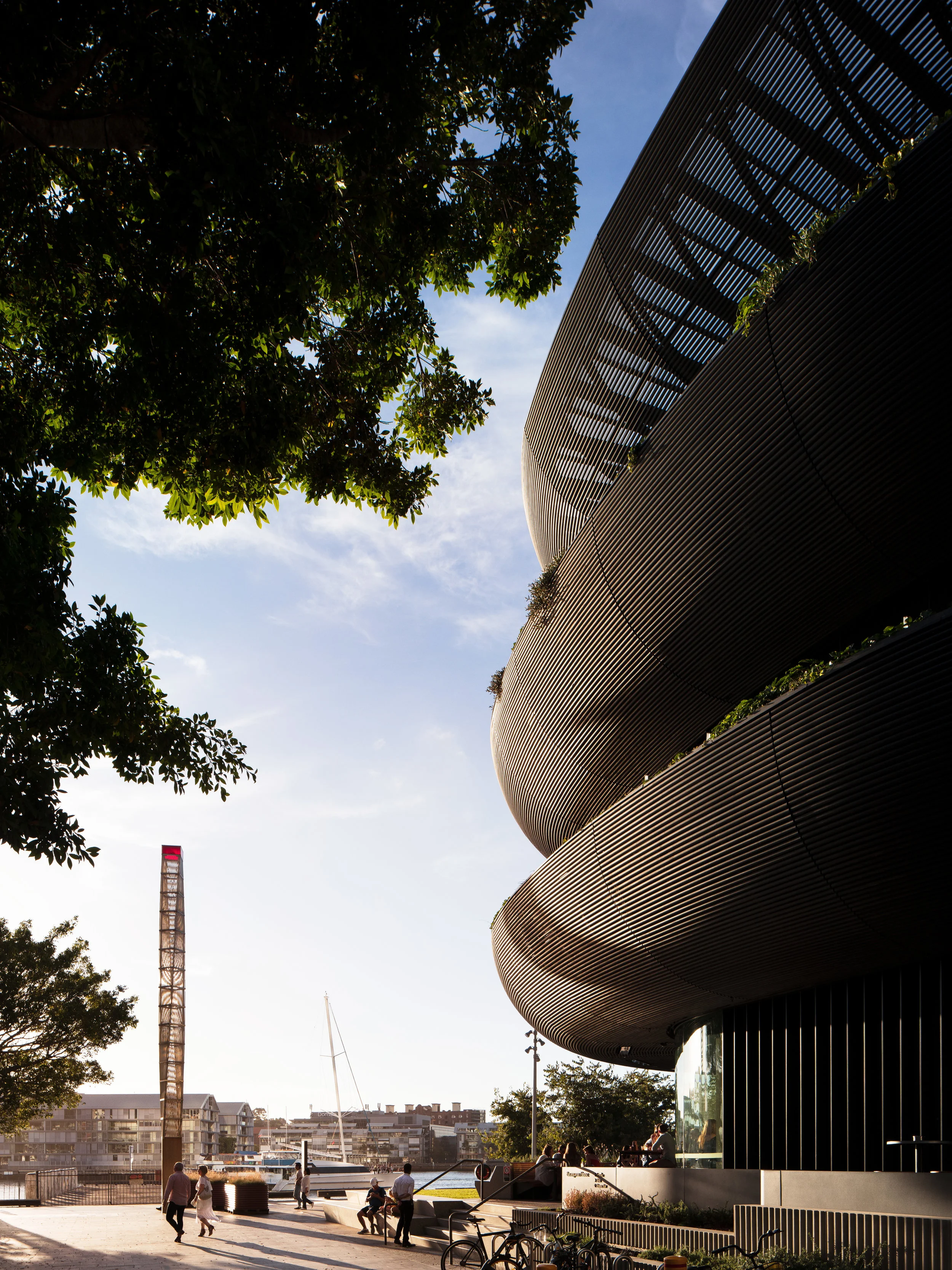 The giant bowls of Barangaroo House in Sydney