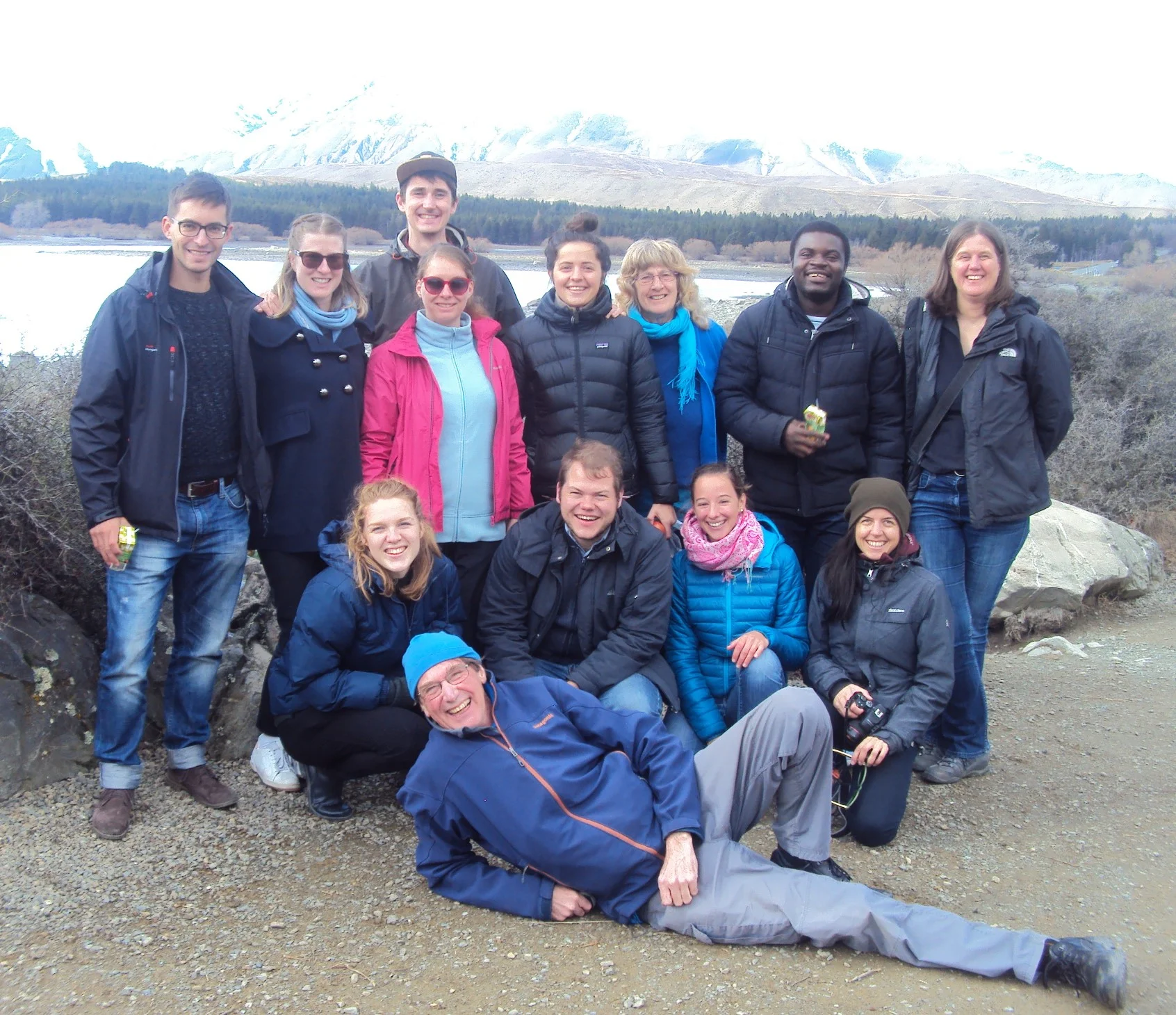 Simon on a field trip with students.