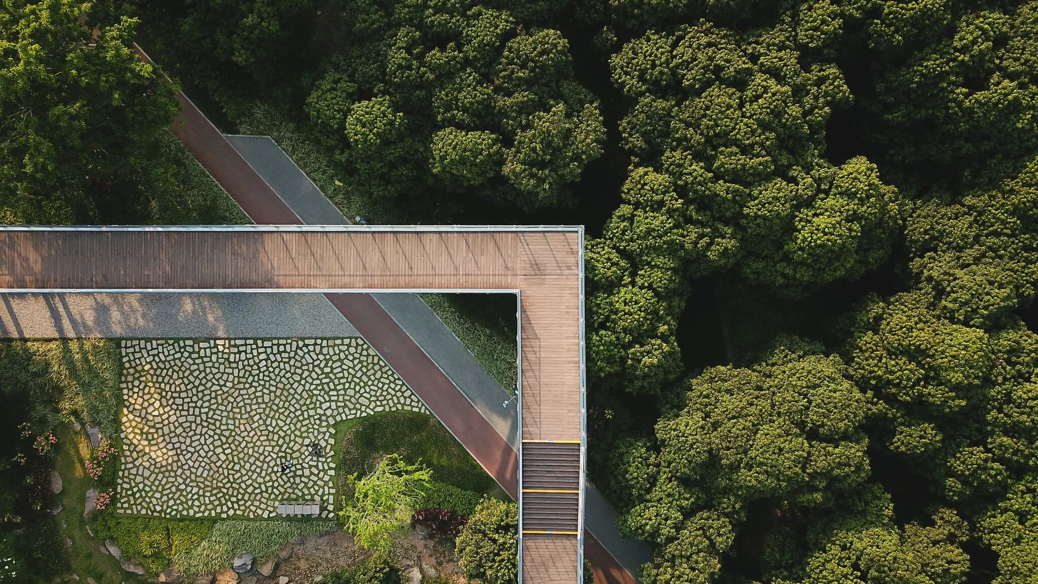 This drone shot shows off the walkway. Photo credit - Vlad Feoktistov.