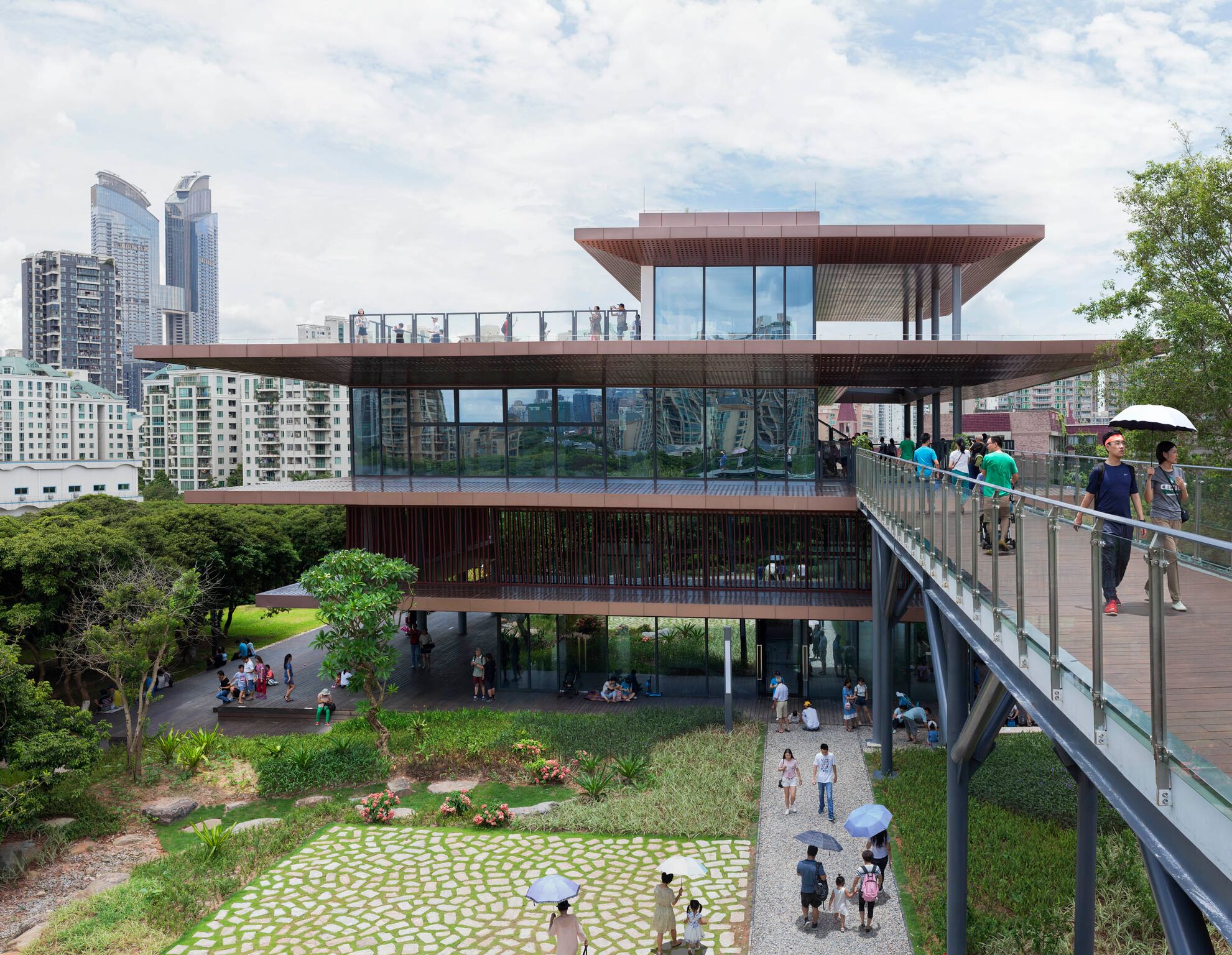 The project's building and landscape features have been designed to promote edutcation. Photo credit - Lard Buurman.