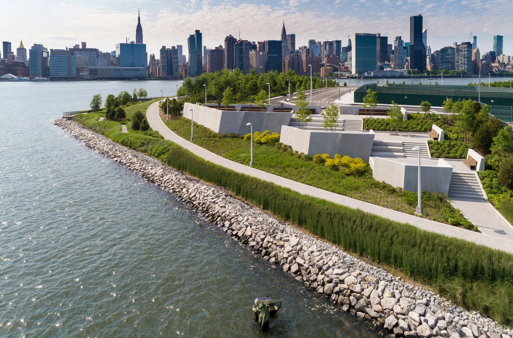 An abandoned industrial landscape is repurposed in New York