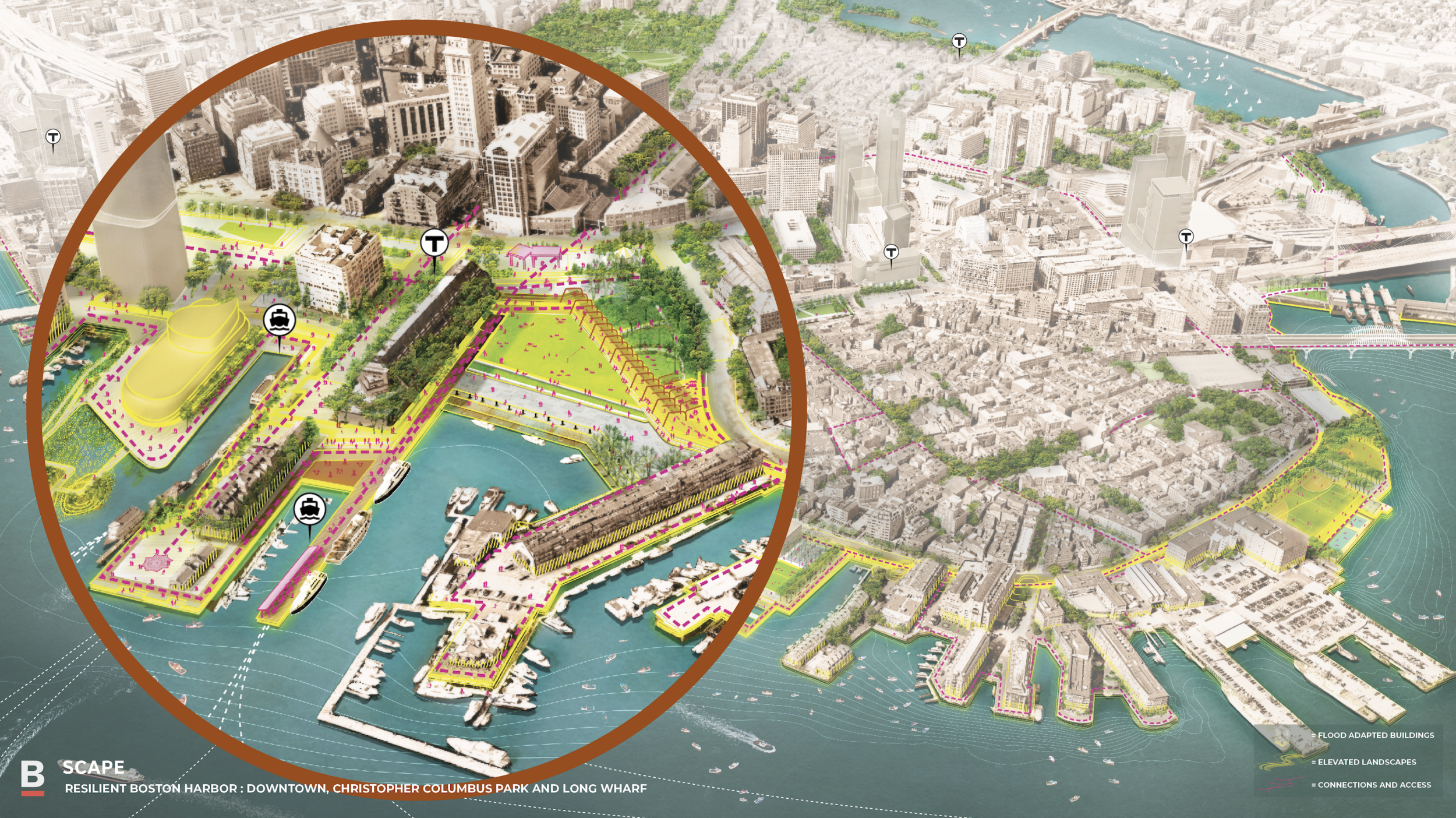 SCAPE Studios say “city-wide efforts like Boston’s are crucial to planning physical, adaptive landscapes.”