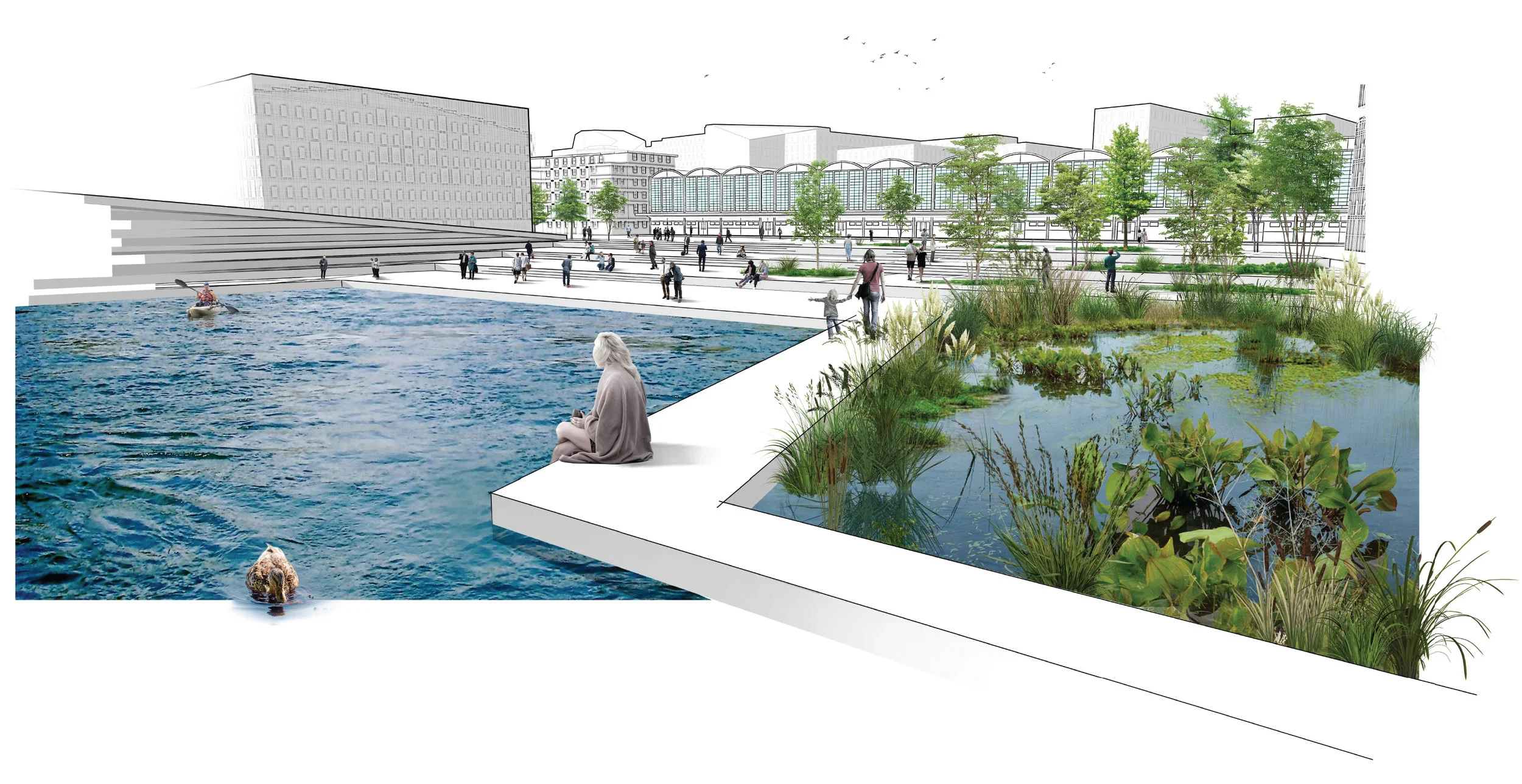 A student neighbourhood on the Danube