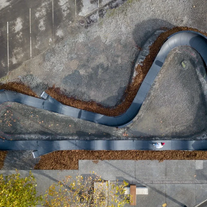 The Modular Pumptrack system offers councils and designers 13 different pre-designed layouts, or the option of a customised bespoke track design.