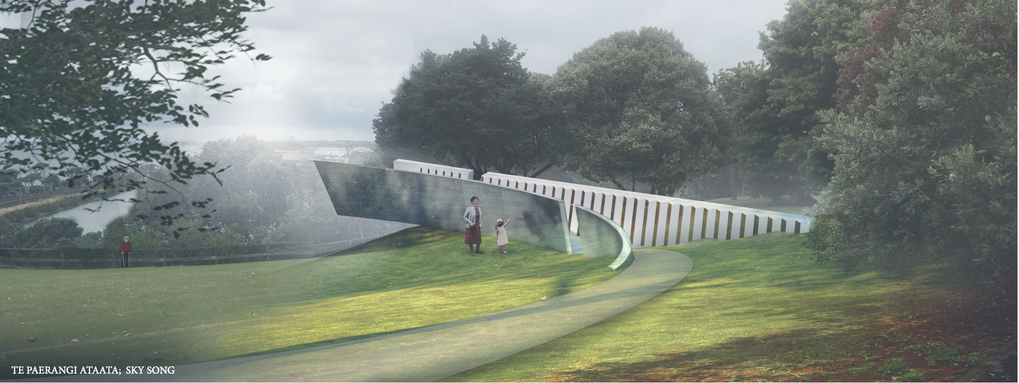 The designers describe Te Paerangi Ataata - Sky Song as a journey.