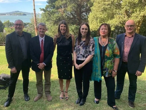 NZILA President Brad Coombs (far right) was part of the judging panel.