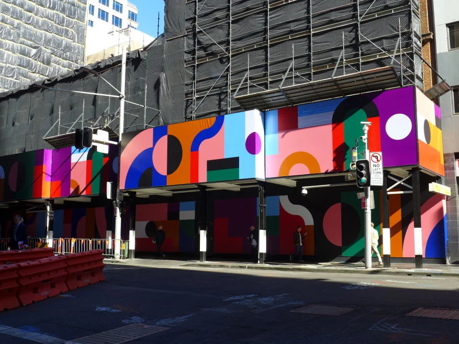 Creative hoardings - transforming construction sites
