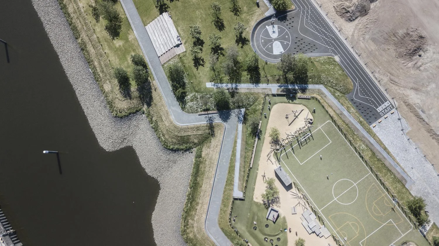 The park’s design allows for a variety of different activities and moods.