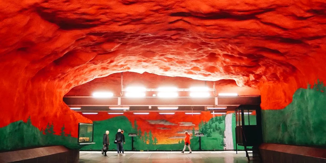 The longest art gallery in the world - Stockholm subway system