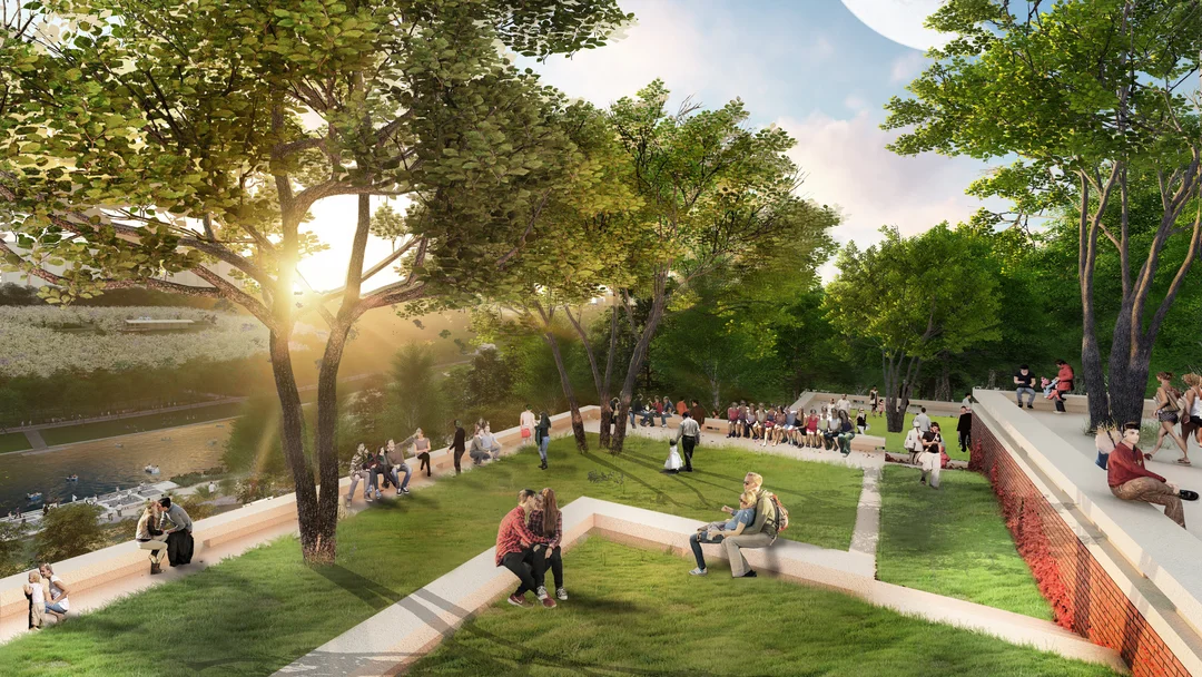 The park is a central gathering spot for the city.