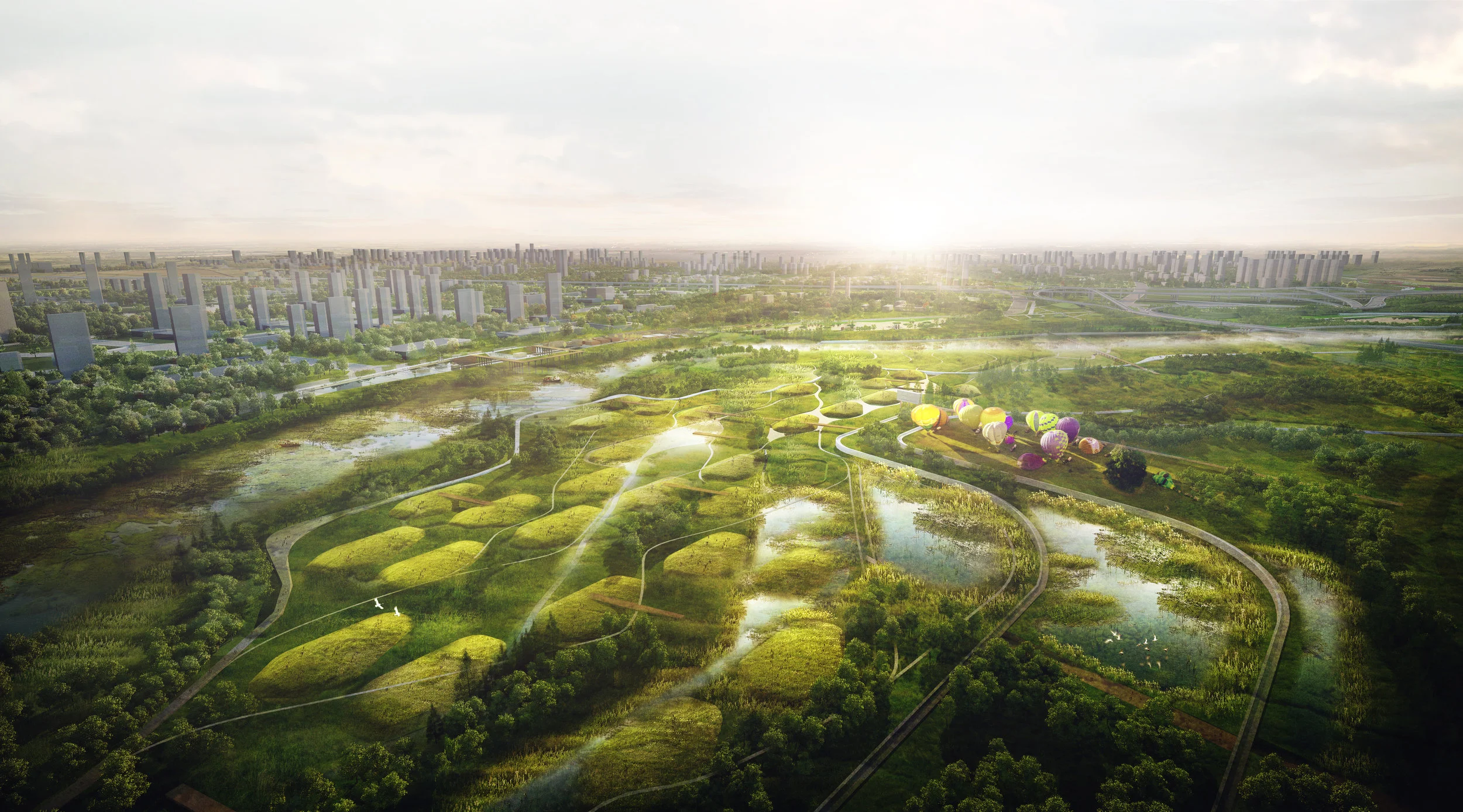 Gossamer proposes Dragon Skin River as the ecological spine of Xi'an
