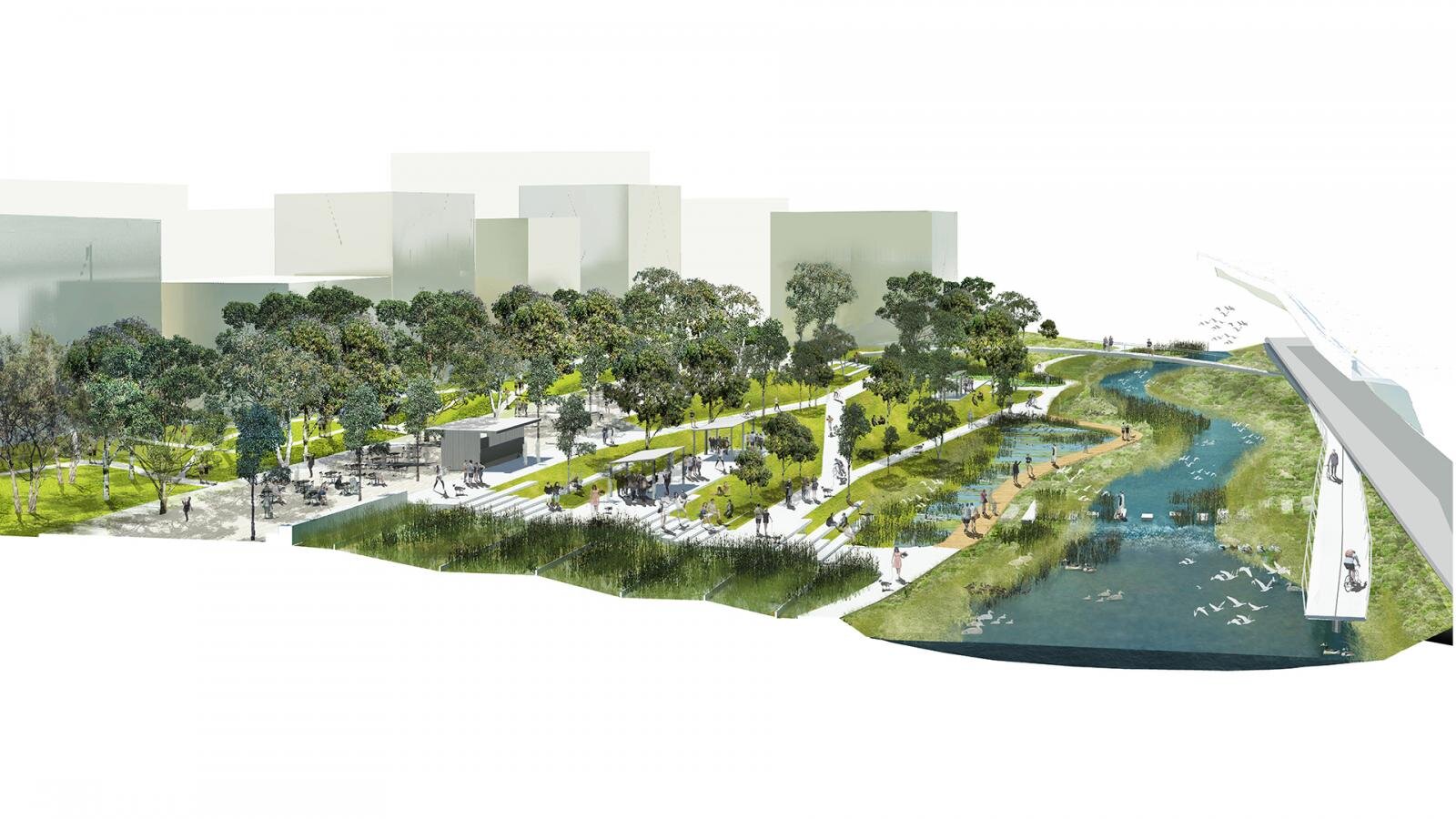 The creek flows for five kilometres through some of Melbourne’s fastest growing areas.