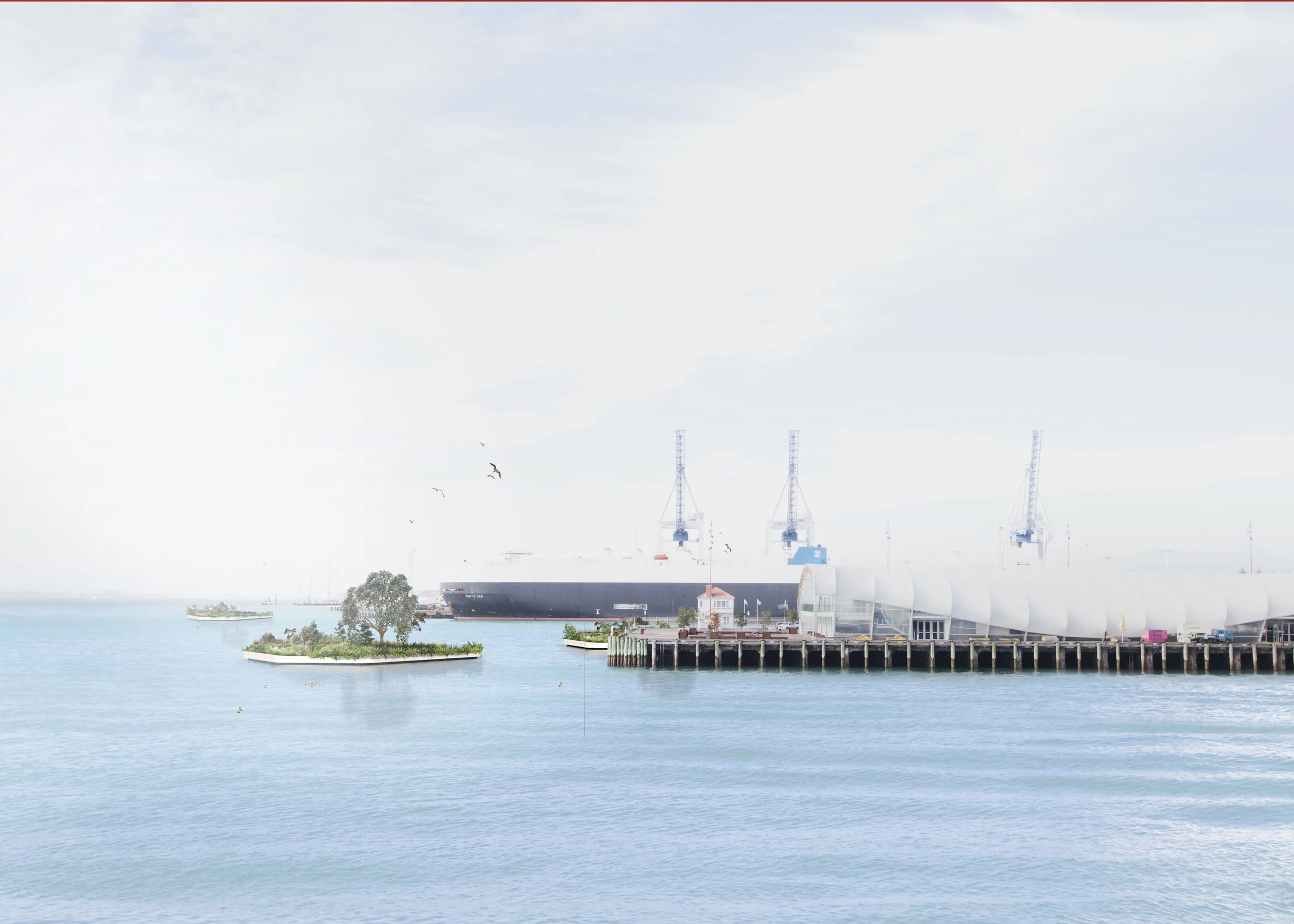 LandLAB’s design allows for several islands that can be towed around the harbour and used for different purposes.