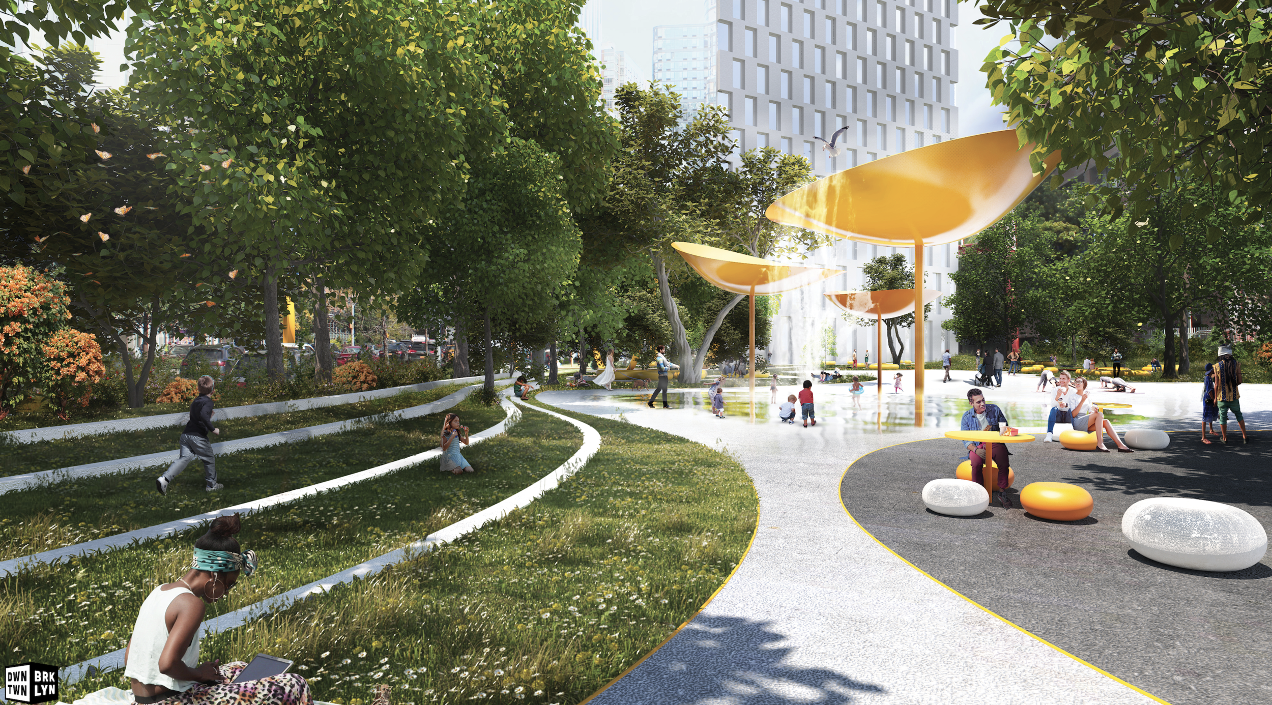 In the pink in Downtown Brooklyn 