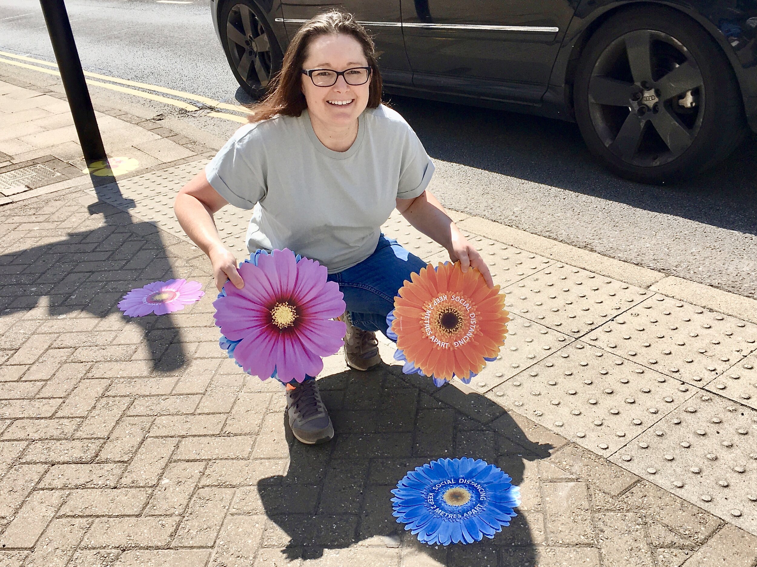 Social distancing - say it with flowers