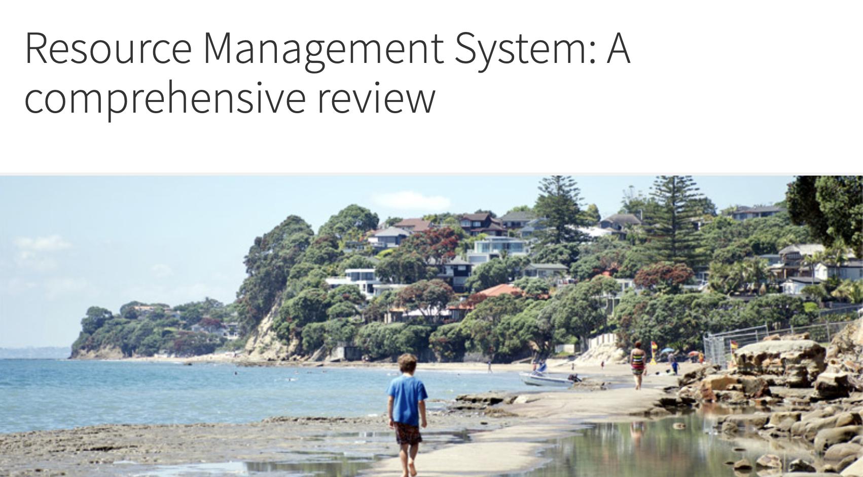 NZILA welcomes review of the Resource Management System