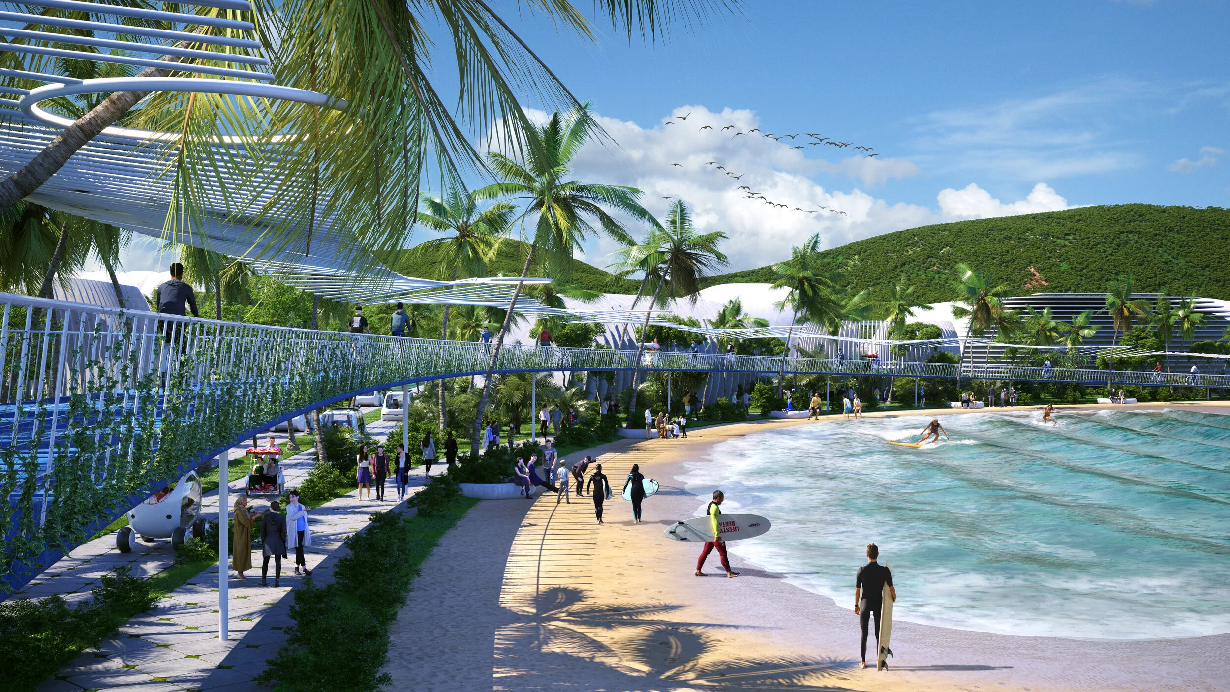 The masterplan is described as a vision of the future for Penang South Islands.