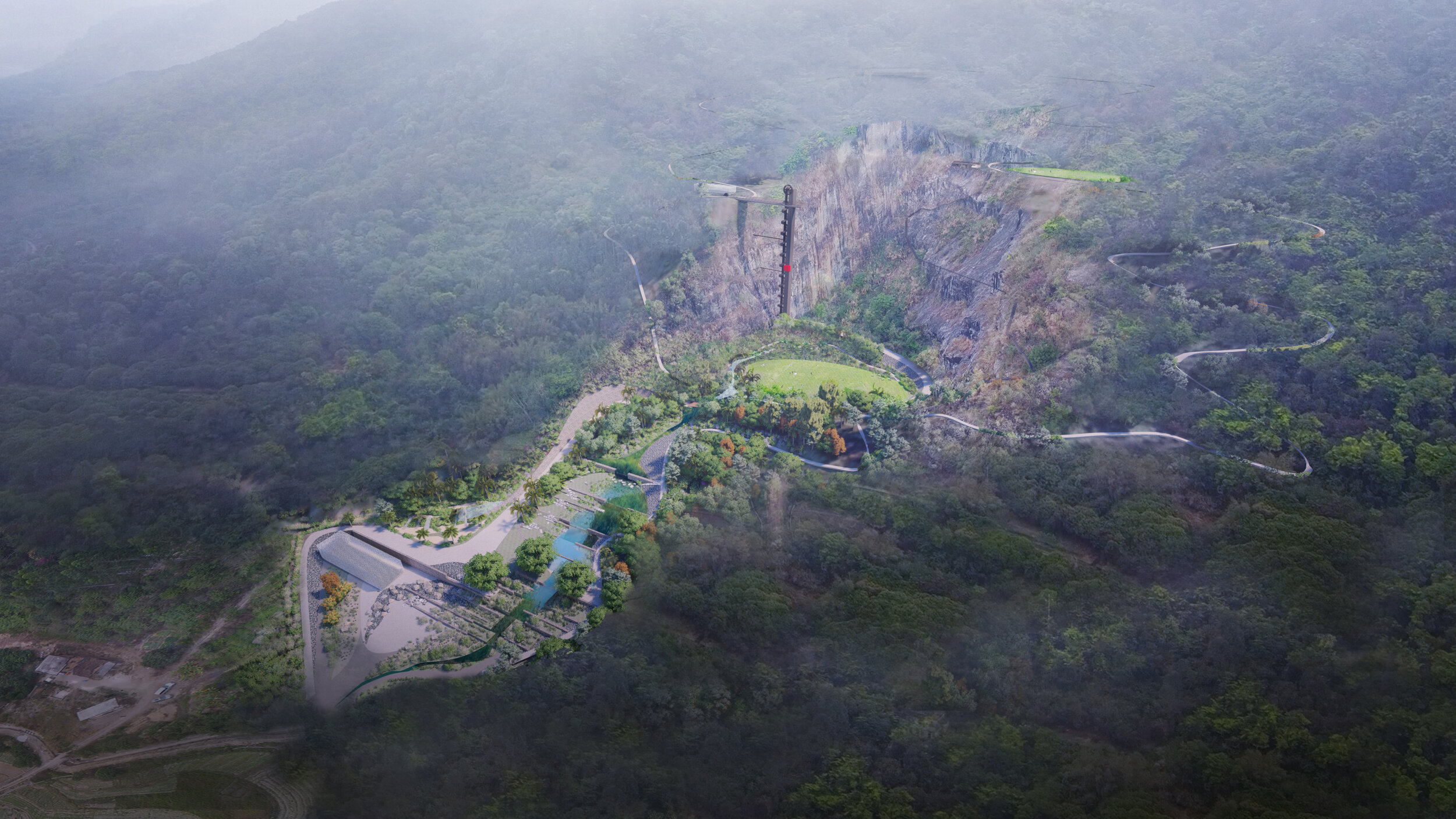 Left Village Quarry Park is a tourism venture near Guangzhou.