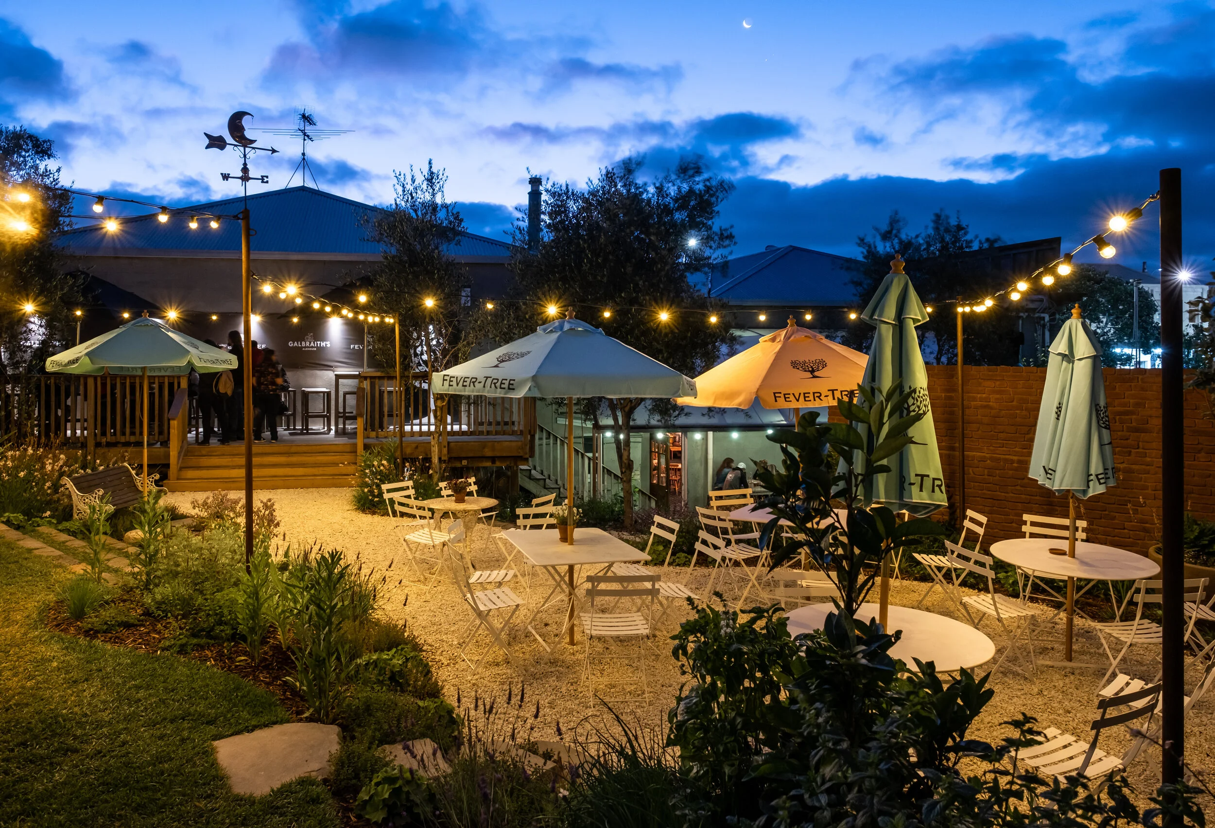 The inviting walled beer garden created at Galbraith’s Alehouse in Mount Eden, Auckland.  Image credit - Carme Aguayo.