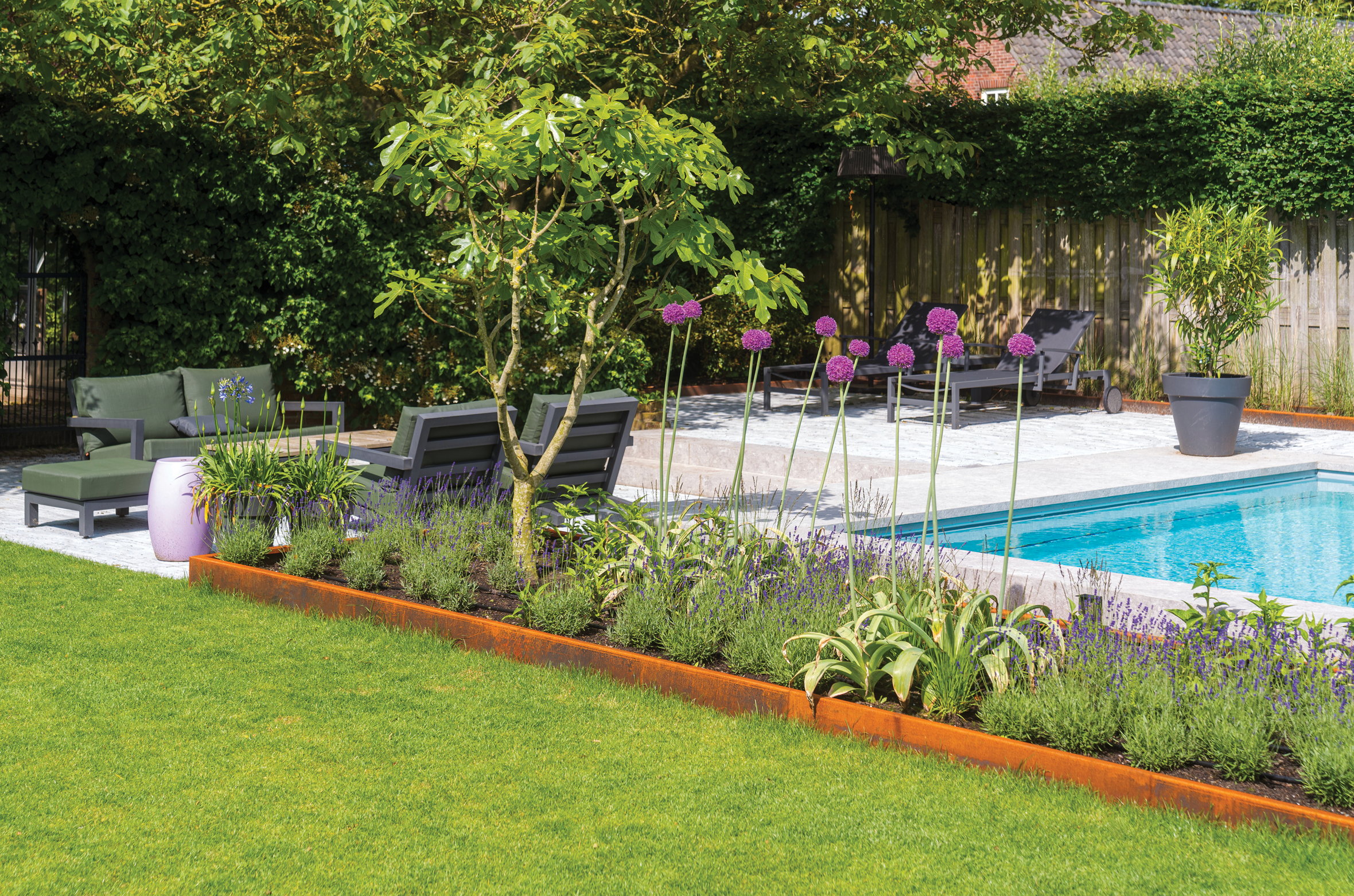 Straight Retaining Wall Corten - Archipello.png