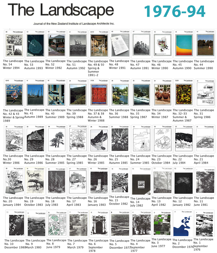Looking back on The Landscape (1) — LANDSCAPE ARCHITECTURE AOTEAROA