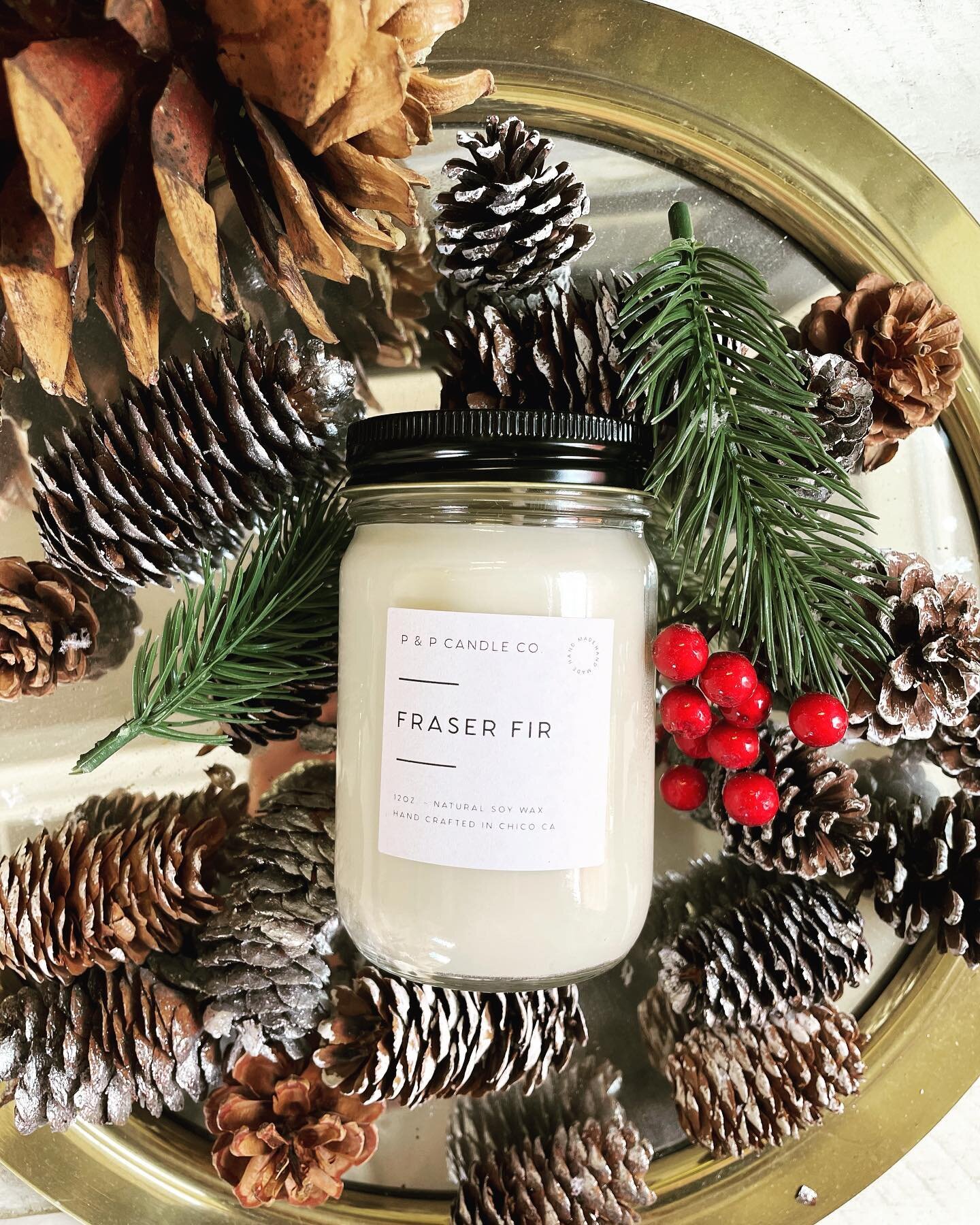 We are deep into holiday candles over here!! This is my favorite so far .. Fraser Fir.. Christmas tree in a jar 🕯🌲
.
#soywax
#wholesalecandles 
#boutiqueshopping 
#holidaycandles 
#fraserfir 
#soycandles 
#candlesofinstagram 
#christmasdecor