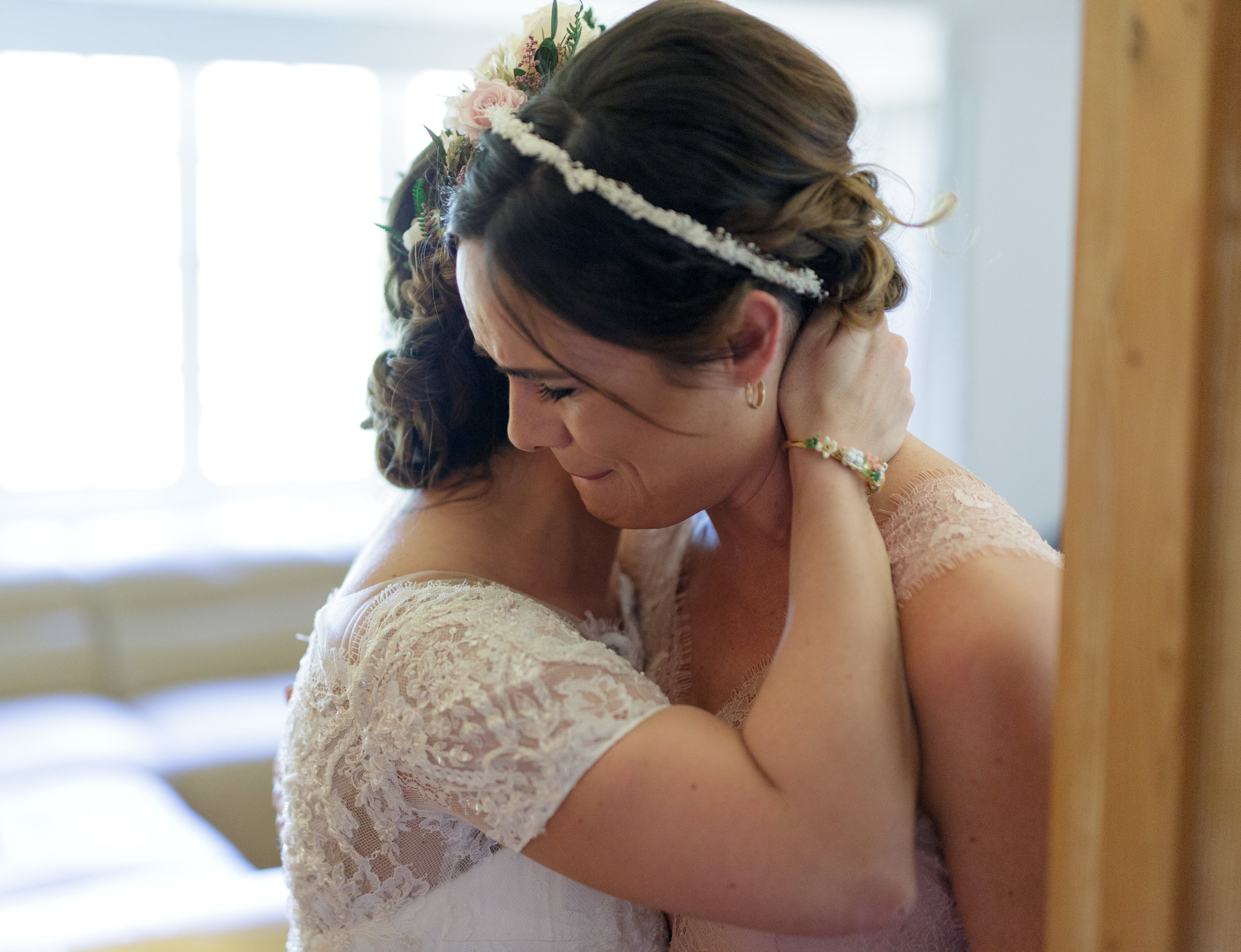 My beautiful friend Kaye, getting a tad emotional!