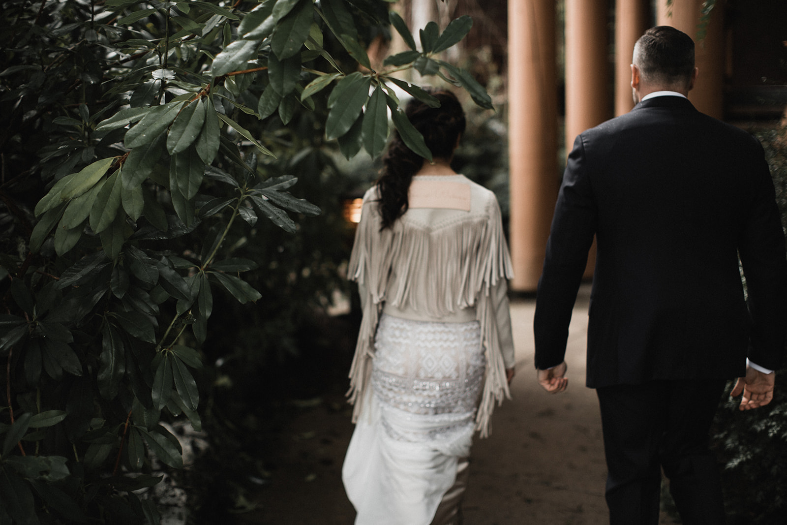 This custom leather jacket from Opal Milk has to be one of our favorite bridal jackets of all time.