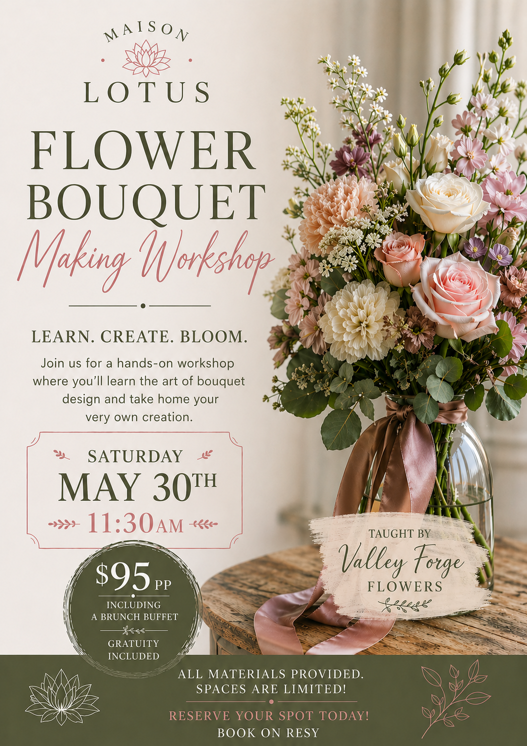 Flower Bouquet Workshop