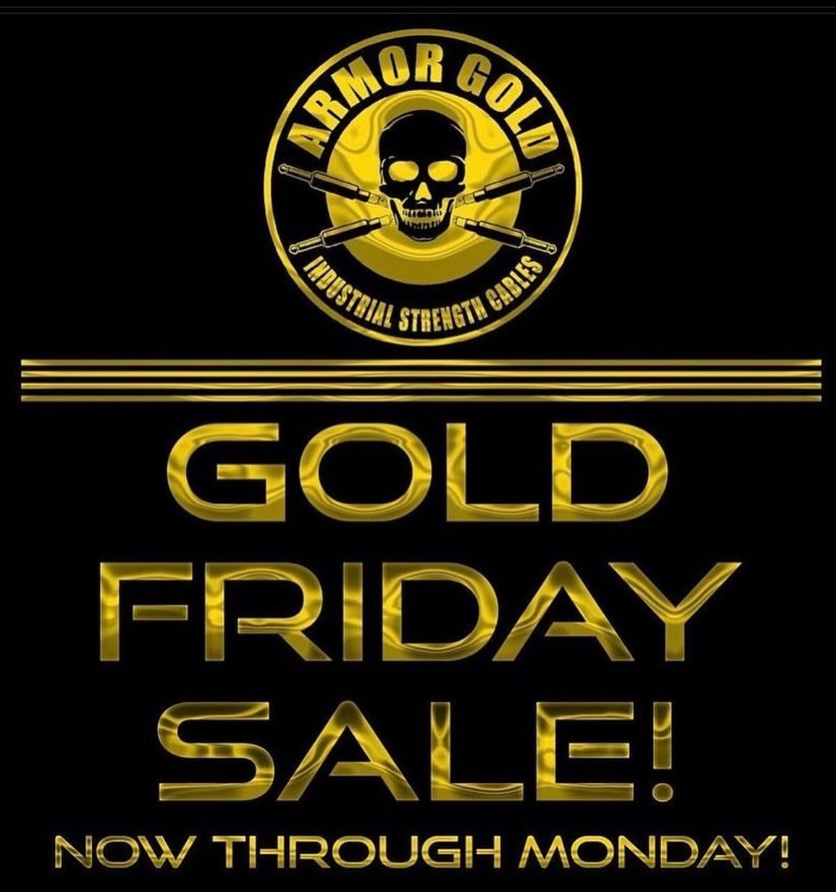 GOLD FRIDAY sale going on now!! 20% off site wide!! Enter &ldquo;GOLDFRIDAY&rdquo; when checking out. www.armorgoldcables.com #armorgoldcables #guitarplayer #bassplayer #rockguitar #rockguitarist