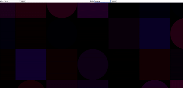 City: Tokyo, Units: Imperial (GIF above was too long to include imperial units)