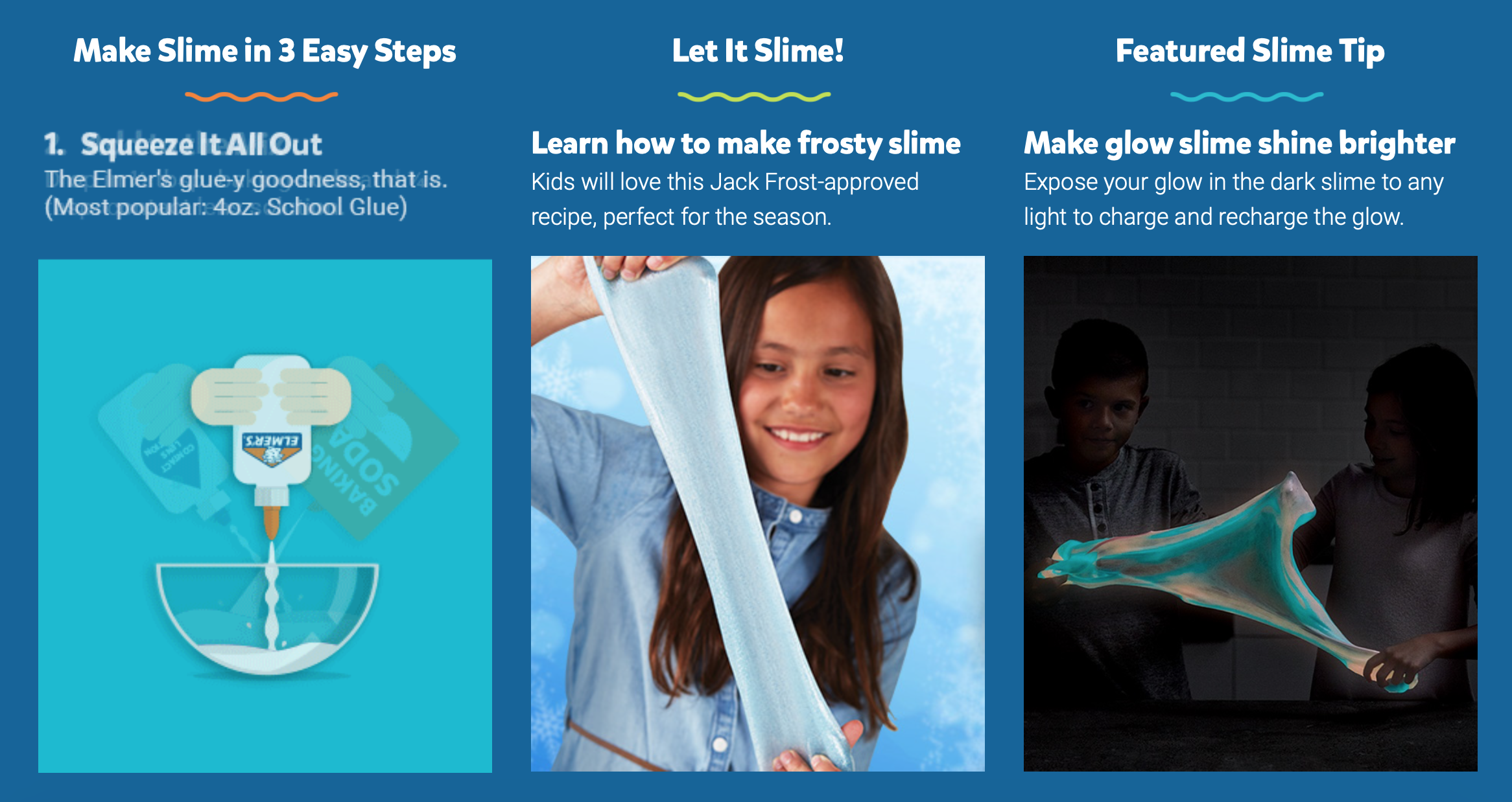 Slime marketed on the Elmers Website