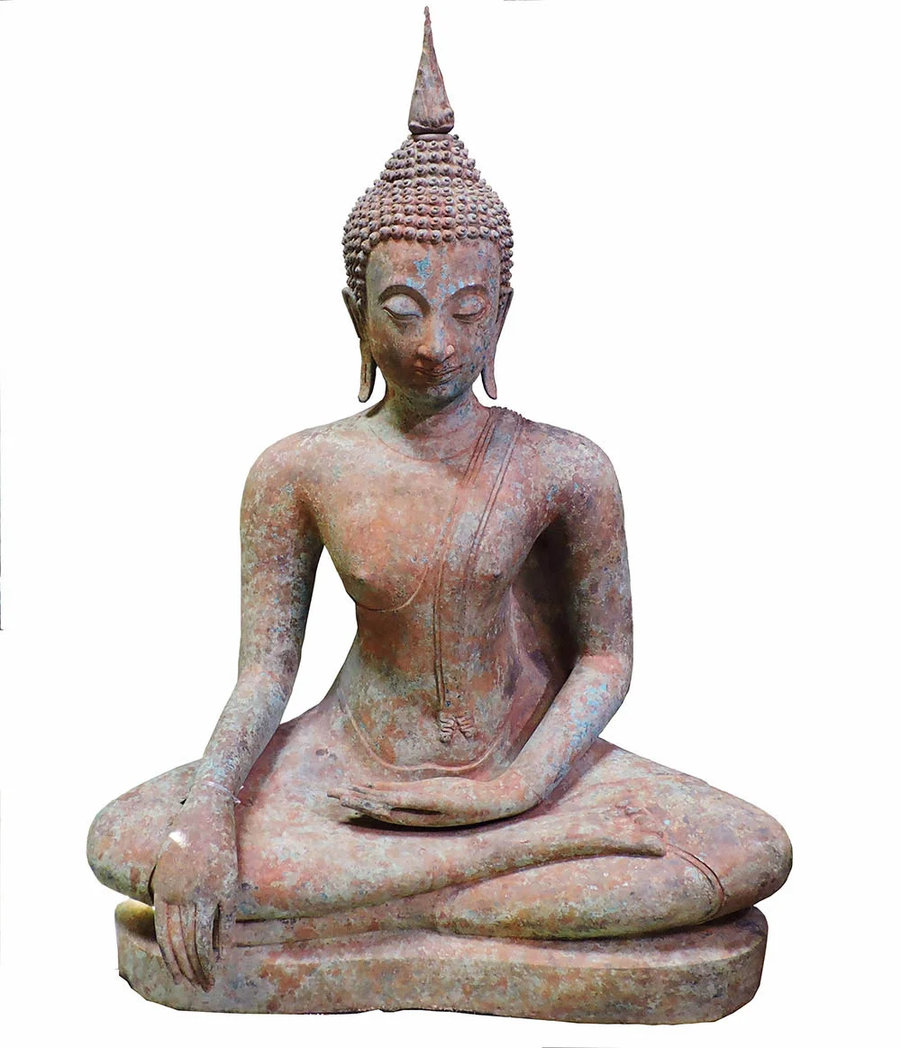 Cast Bronze Sitting Sukhothai Period Buddha