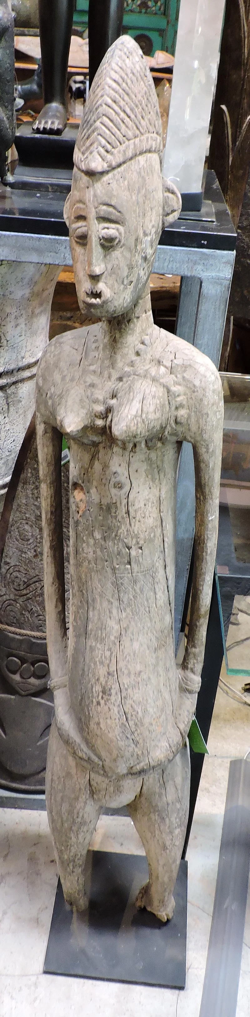 Wood Carved Fertility Statue, Ivory Coast