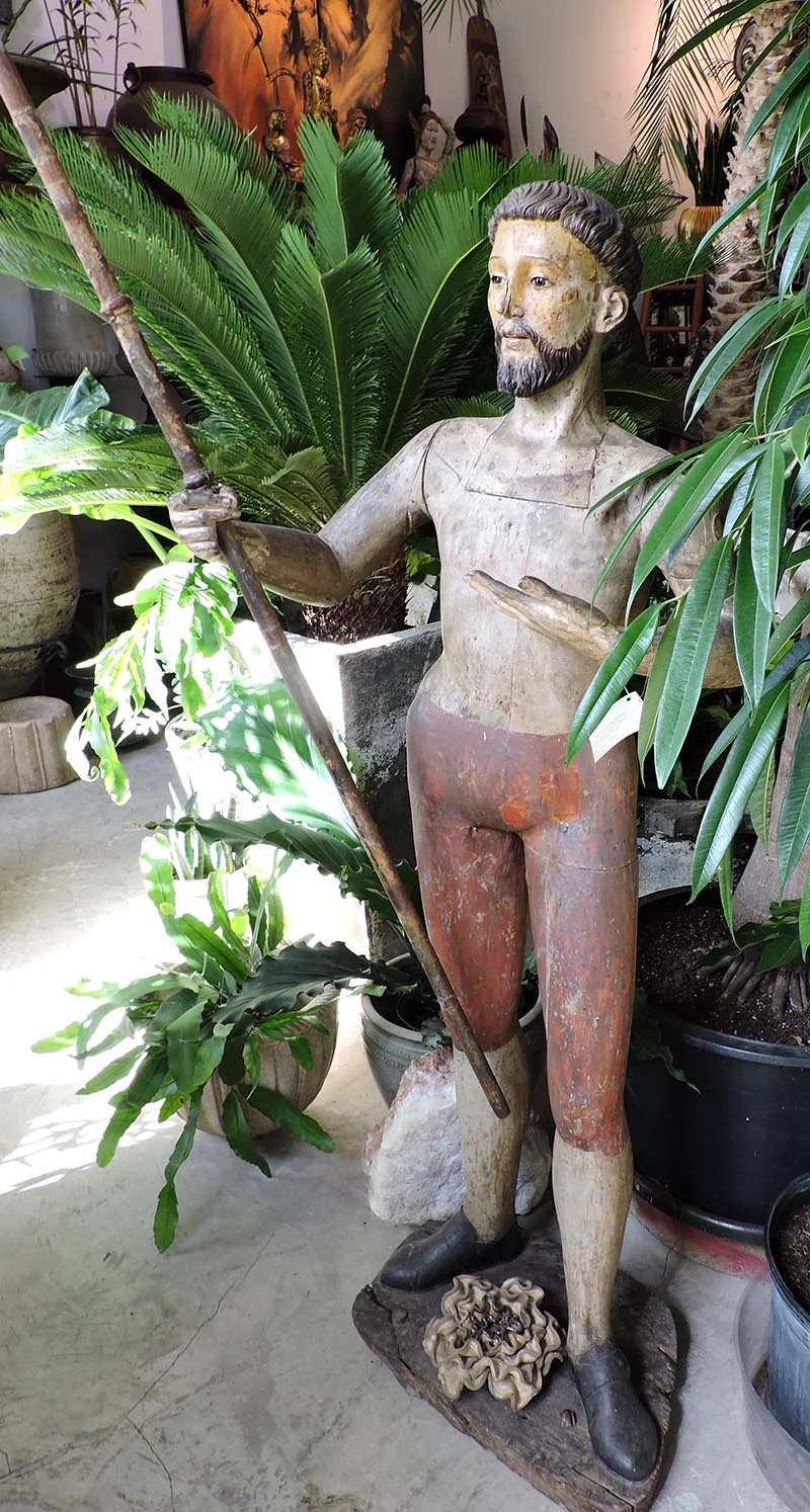 17th Century Veronese Wooden Saint Statue