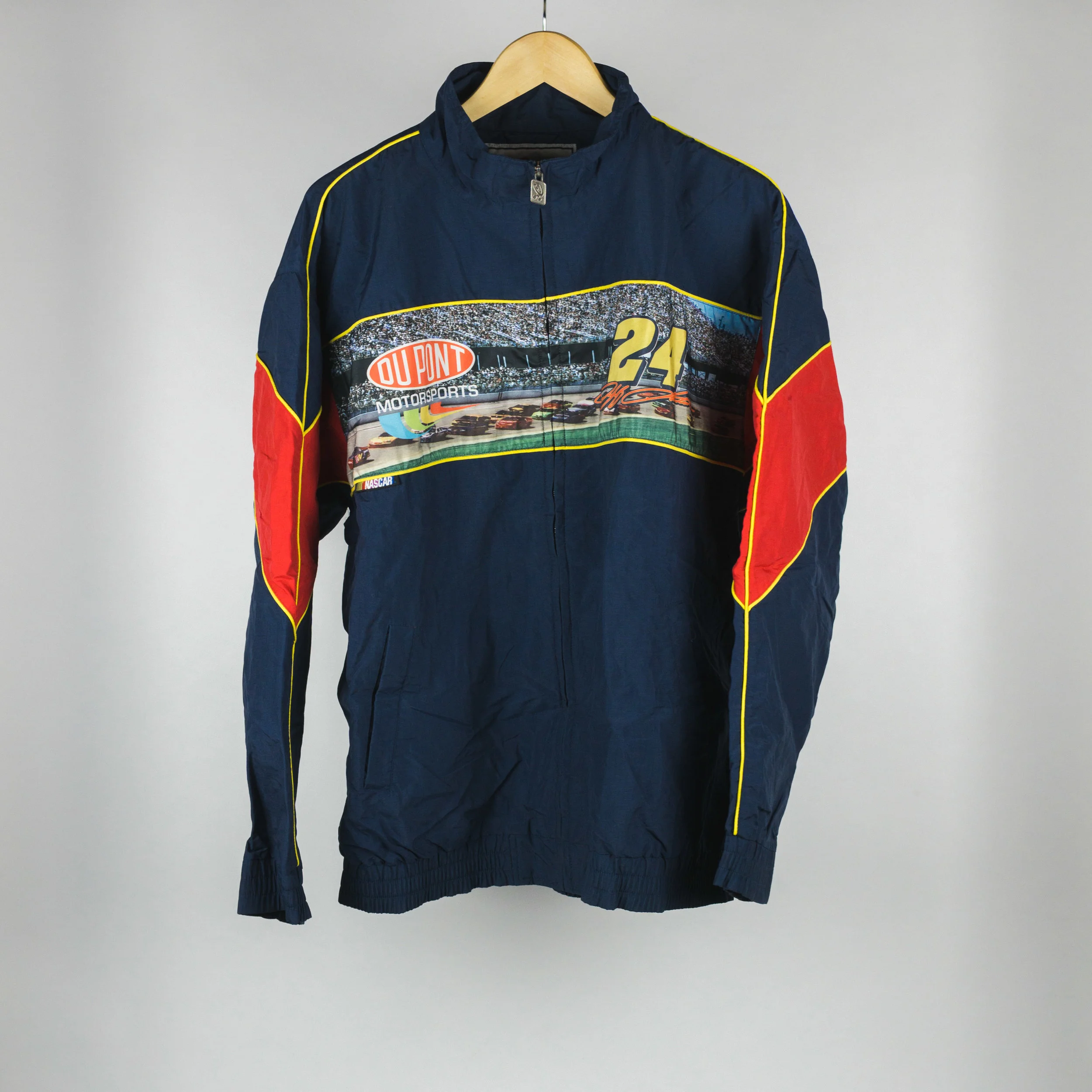 Sz L Vintage NASCAR Jeff Gordon Windbreaker Full-Zip